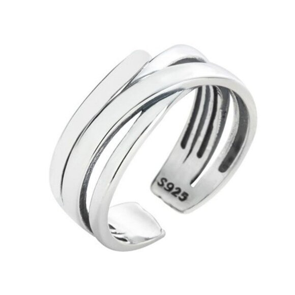 Multilayer Sterling Silver Ring - Picture 1 of 3